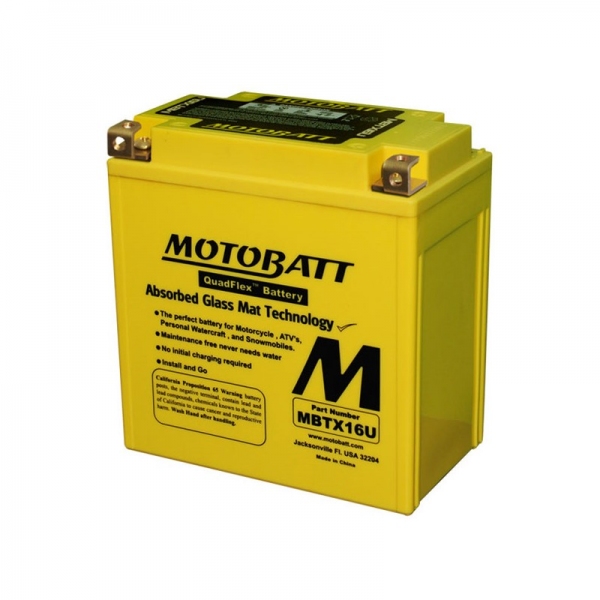 MotoBatt Motobatt Premium Battery for Moto Guzzi 1200 GRISO V8 2008-2013 MBTX16U AGM 