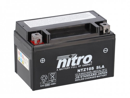 Batterie für Yamaha MT-07 700 A ABS RM04 2015 Nitro YTZ10S GEL geschlossen